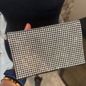 Elegant Silver Clutch Bag
